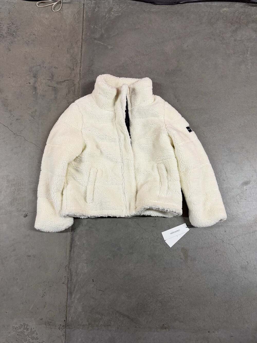 Calvin Klein Sherpa Jacket Women’s XL White